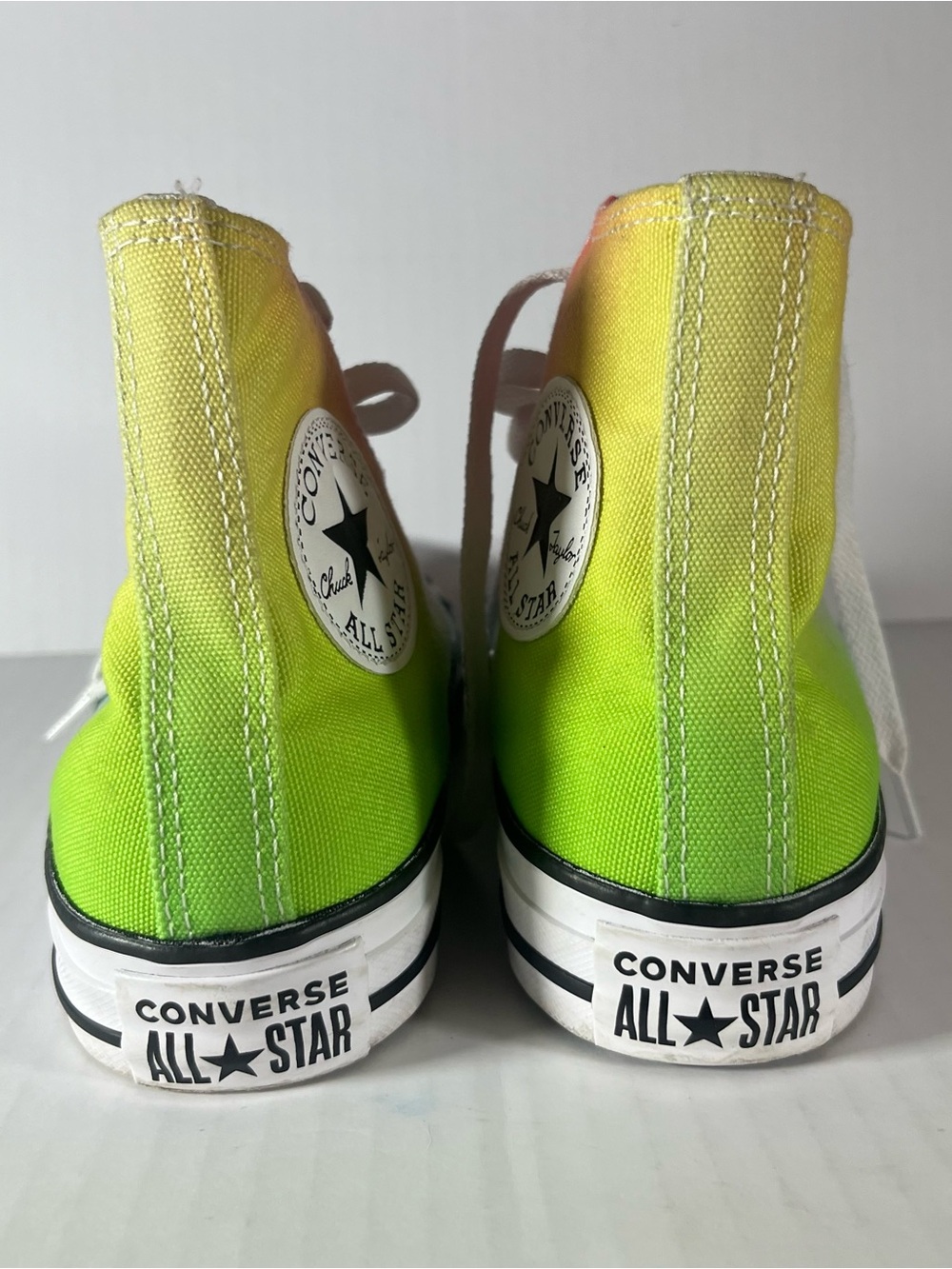 Converse High Top Sneakers - Rainbow Pastel (Pink, Yellow, Green, Blue) - Picture 6 of 6